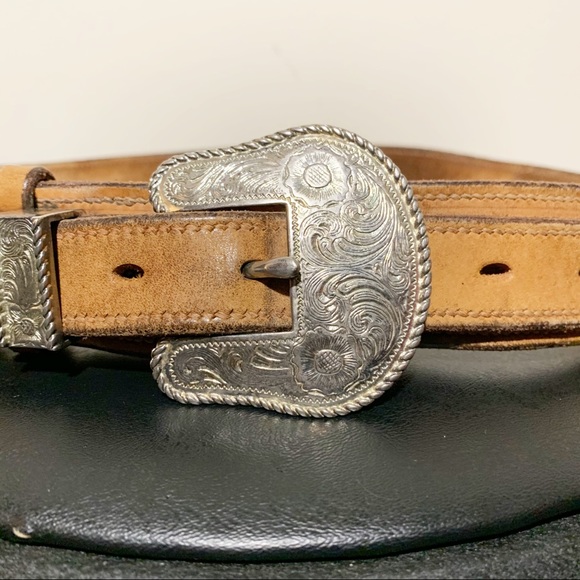 🌸 Leather Western Style Metal Buckle Belt - Picture 5 of 6